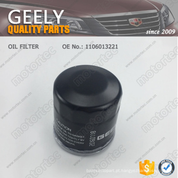 OE GEELY peças de reposição filtro de óleo 1106013221